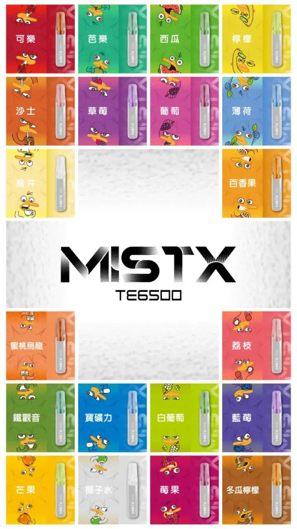531da0e2d37a90726ebd20a6ce173bc1.webp Mist X 鴨嘴獸6500口拋棄式電子煙|創意流線造型・高容量續航配置・細膩霧化體驗