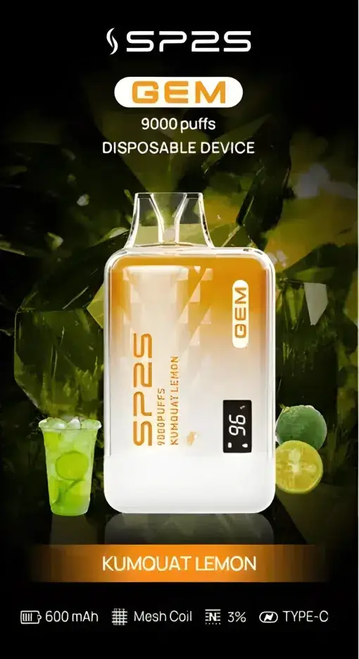 SP2S 思博瑞 GEM 9000口拋棄式電子煙｜寶石質感設計・高容量續航配置・旗艦級霧化體驗