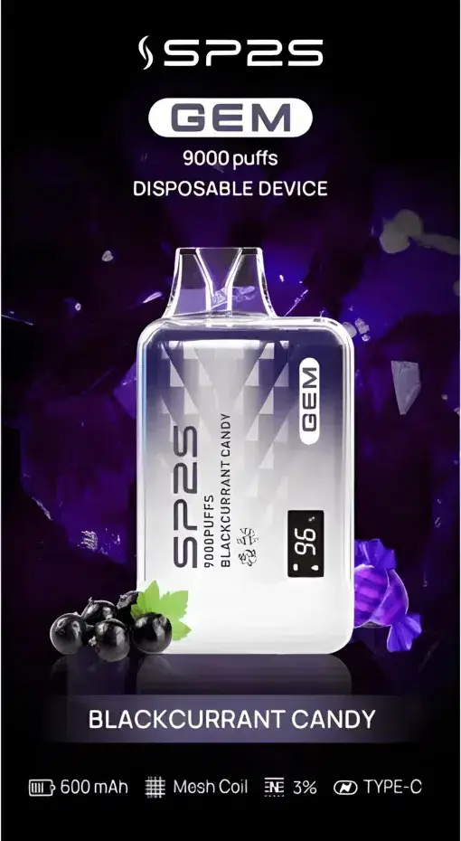 SP2S 思博瑞 GEM 9000口拋棄式電子煙｜寶石質感設計・高容量續航配置・旗艦級霧化體驗