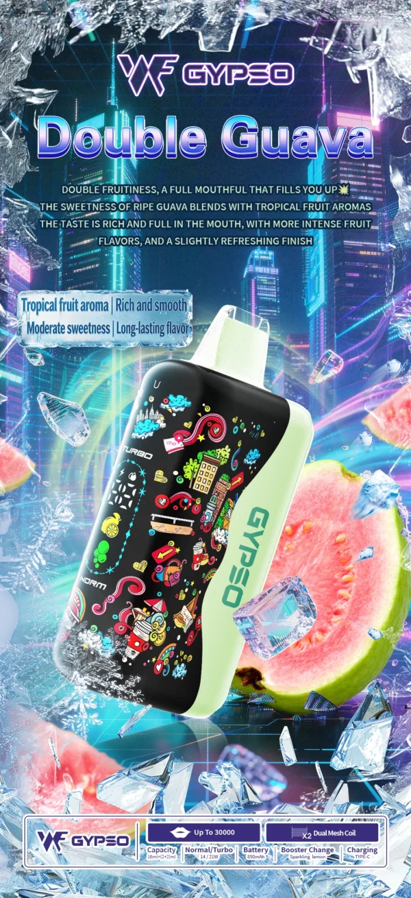 GYPSO滿天星30000口抛棄式電子煙-11 GYPSO 滿天星 30000口拋棄式電子煙|雙模式瓦數切換・雙網芯爆發力・極致大容量續航