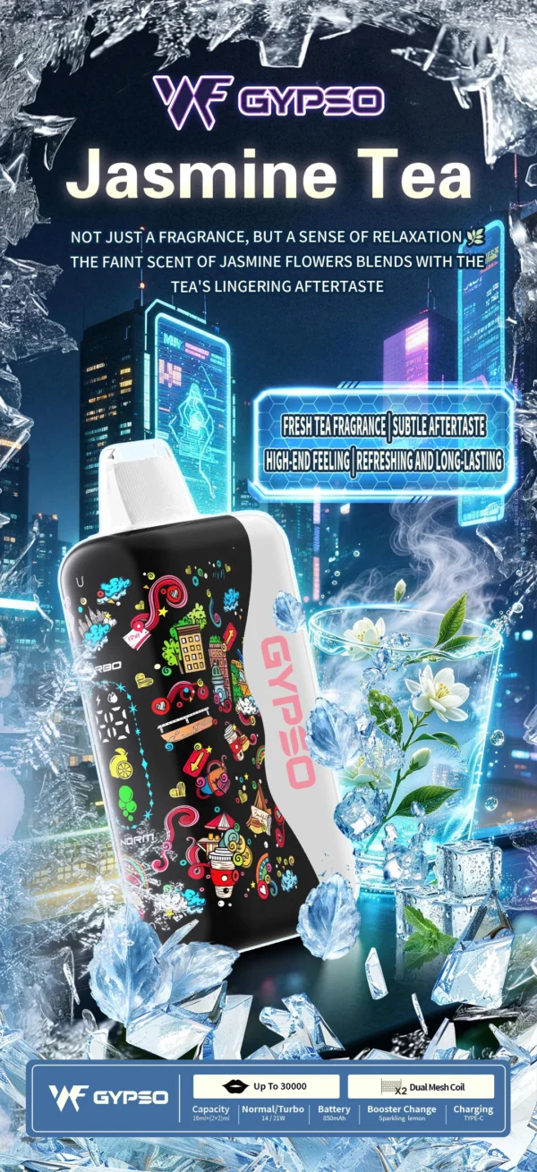 GYPSO滿天星30000口抛棄式電子煙-9 GYPSO 滿天星 30000口拋棄式電子煙|雙模式瓦數切換・雙網芯爆發力・極致大容量續航